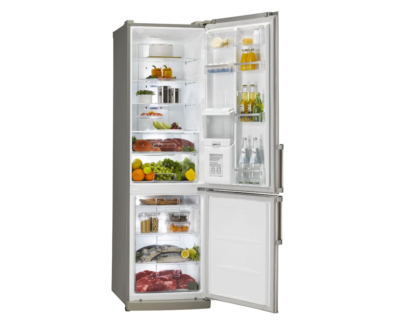 LG Disfruta de tu Combi No Frost y su congelador de mayor capacidad! Además, cuenta con tecnología que da mayor frescura a los alimentos y los preserva por más tiempo!, GC-F419BLQ